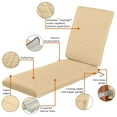 thumbnail image 3 of Classic Accessories 72"x21"x3" Quilted Patio Cushion, Montlake, 3 of 17