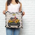 thumbnail image 2 of Country Chicken Pillow Covers 16x16 Inch Decorative Throw Pillow Cover, Rustic Car Sunflowers Farmhouse Black White Plaid Sofa Pillowcases Accent Cushion Case Home Decor Bedroom Living Room, 2 of 6