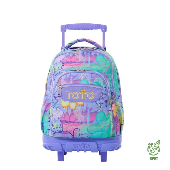 TOTTO Mochila Escolar Grande para Niña - Reforzada Porta Laptop 15.4 - Con Ruedas | 25 L RENGLON