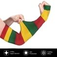 thumbnail image 3 of Reggae Rasta Flag Cooling Sleeves Sun Protection Arm Sleeves With Thumb Hole For Women Men, 3 of 6