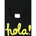 thumbnail image 3 of Ma Croix Womens Graphic Print HOLA! Casual Short Sleeve T Shirt, 3 of 6