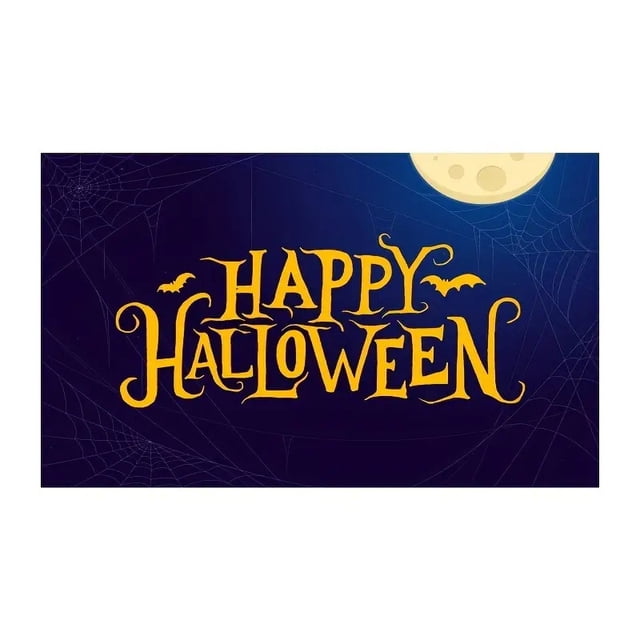 Tapestry Happy Halloween para pared, 150 x 90 cm, microtela de fibra