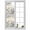 Beige, variant on Spring Flowers Window Privacy Film,Blue Floral Leaves Birds Country Farm Wood Grain Static Cling UV Sun Blocking Window Tint Day and Night,Non-Adhesive One Way Privacy Cover 17.7''x39.3''