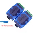 thumbnail image 4 of Convertidor RS485 A Fibra Óptica. Módulo Transceptor de Puerto Serie A SC. Adaptador RS422 RS232 Monomodo para Riel DIN., 4 of 5