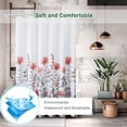 thumbnail image 3 of Shower Curtain for Bathroom Waterproof Fabric Shower Curtain Set with 12 Shower Curtain Hooks Washable Bathroom Shower Curtain Sets Bathroom Decor Sets for Home Hotel, 78x72in,03, 3 of 6