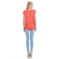 thumbnail image 7 of KOGMO Womens Short Sleeve Solid Basic Tunic Top Tee with Side Shirring, 7 of 7