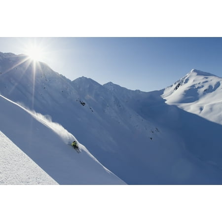 Backcountry Skiing In The Chugach Mountains In Late Winter Southcentral Alaska United States Of America