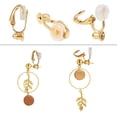 thumbnail image 4 of 1 Box 30pcs 3 Colors Brass Clip-on Earring Converter with 30pcs Silicone Earring Pads Earring Components Non-Pierced Ear Hoops for Earring Jewelry Making Findings, 4 of 8