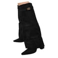thumbnail image 3 of Women's Knee High Boots with Adjustable Buckle Strap Comfortable Heel for Fall Winter, 3 of 5