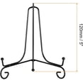 thumbnail image 2 of uxcell Plate Stand for Display, 5 Inch 2Pcs Iron Decorative Plate Holder Metal Easel Folding Display Stand for Photo Picture Frame, Black, 2 of 5