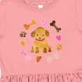 thumbnail image 4 of Inktastic Cute Puppy Valentine with Hearts and Bones Girls Toddler Dress, 4 of 5