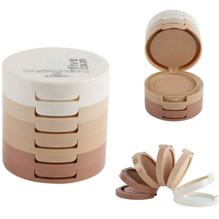 Mult-color Face bronzing powder Shading Powder Box Conceler Oil Control Repair Capacity With Puff