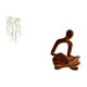 thumbnail image 5 of Adhesivo de pared,Pegatinas de pared de vides colgantes para dormitorio,Figura de pensador abstracto,Estatua de pensador abstracto,decoración para el hogar,Figura humana decorativa para, 5 of 8