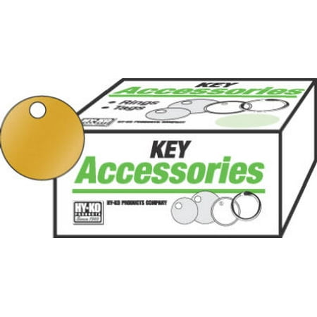 UPC 029069750398 product image for Hy-Ko KB148 Large Round Key Tag, 1-3/8 in, 1/32 in Thick, Brass | upcitemdb.com