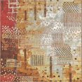 thumbnail image 3 of Unique Loom Outdoor Modern Collection Area Rug - Pine (6' 1" Square Multi/Brown), 3 of 7