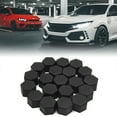thumbnail image 2 of Unique Bargains 20pcs 19mm Rubber Car Wheel Tire Tyre Nut Screw Cover Caps Hub Protector Black, 2 of 3