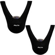 Alley Cats Bowling Ball Seesaw 2 Pack | Black Microfiber | Great Value | Premium See Saw Polisher/Cleaner Towel