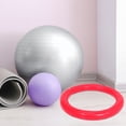 thumbnail image 4 of HEANUJJ Exercise Ball Base Red PVC 1Set For Yoga Practice Accurate Positioning, 4 of 8