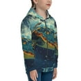 thumbnail image 5 of Naloa Surfing Turtle Teenage Zipper Hoodie, Long Sleeve Zip Up Hoodies Casual Jackets Tops for 7-12 Years-Small, 5 of 6