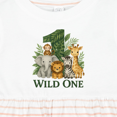 thumbnail image 4 of Inktastic Wild One 1st Birthday Safari Animals Girls Baby Dress, 4 of 5