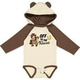 thumbnail image 3 of Inktastic Off To The Races with Cowgirl on Horse Girls Long Sleeve Baby Bodysuit, 3 of 5