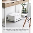 thumbnail image 3 of Yamazaki Home Rolling Caddy, White, Steel, Supports 66 pounds, Wheels, Minimal Assembly, 3 of 7