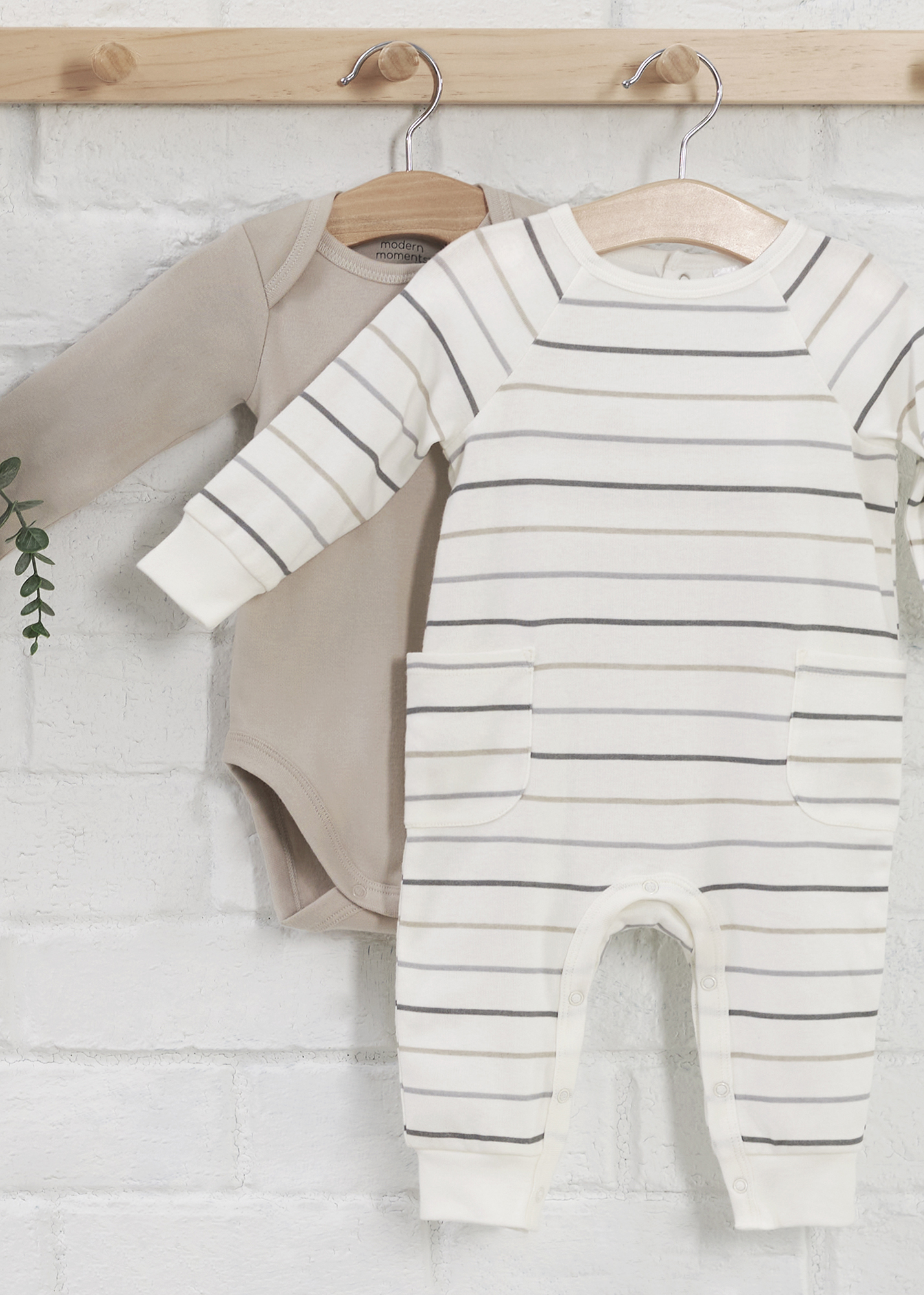 Modern Moments by Gerber Baby Boy Bodysuits, 3-Pack (Newborn-12 Months)