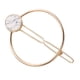 thumbnail image 4 of Pinza para el pelo minimalista hueca, horquilla turquesa, accesorios para el cabello Aro Blanco, 4 of 6