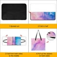 thumbnail image 4 of Colorful Tie Dye Vortex Picnic Blanket Waterproof Outdoor Beach Blanket Hand-held Pad Suitable for Travel, Camping, Beach, Family Gatherings, 4 of 8