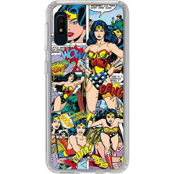 Skinit DC Comics Wonder Woman Comic Blast Galaxy A10e Clear Case