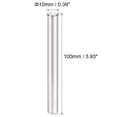 thumbnail image 3 of Uxcell Steel Pin 304 Stainless Steel Dowel Pin Cylindrical Shelf Support Pin 10mm X 100mm Silver 3pcs, 3 of 5
