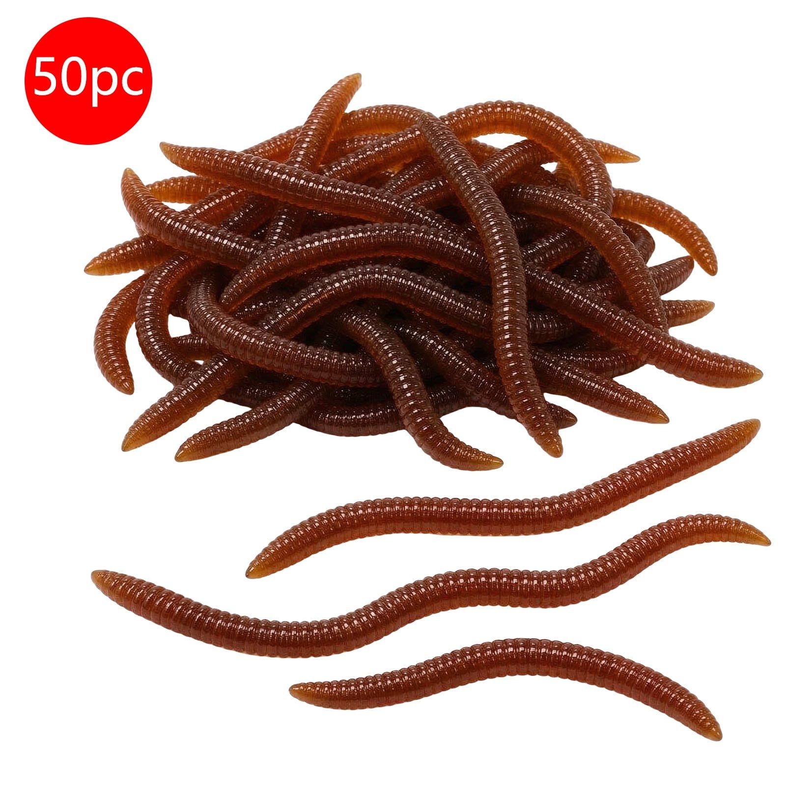 Soft Body Silicone Worm Baits Lifelike Earthworm Fishing Lures With Flexible Wiggling Action For Bass Trout And Panfish Freshwater Saltwater Wacky Rig Texas Rig Fishing Tackle