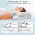 thumbnail image 3 of Viscoelastic Neck Pillow, Ergonomic Contour 2-in-1 Neck Pain Orthopedic Pillow, Light Gray, 3 of 3
