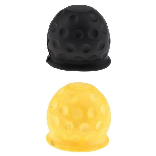 2x Gorra de Remolque Gorra de Remolque para Remolque Caravan Car Yellow + Black