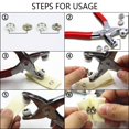 thumbnail image 3 of Metal Snaps Buttons with Fastener Pliers Press Tool Kit for Sewing and Crafting, 3 of 6