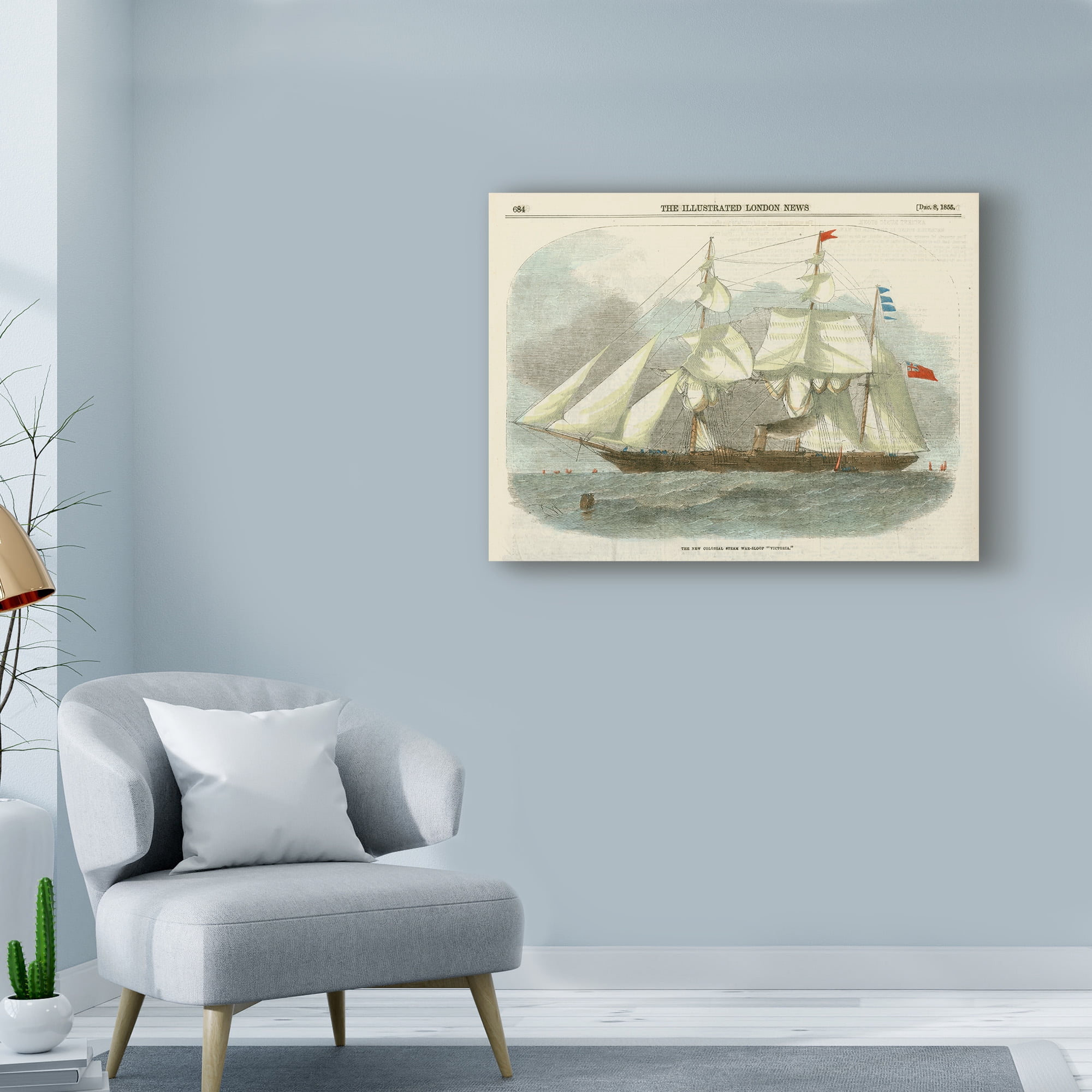 Trademark Fine Art 'Antique Clipper Ship III' Canvas Art by Vision Studio
