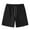Black, variant on WREESH Men's Linen Shorts Casual Solid Summer with Pockets Drawstring Middle Waist Sport Short Pants Black