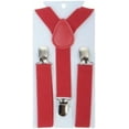 thumbnail image 1 of CUITING Bretelles pour Enfants Filles Garçons, Mode, Ajustables, à Clipser, Dos en Y, Élastiques, avec Pinces Métalliques Robustes pour Garçons et Filles, Rouge, 1 of 1