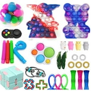 Puloru Silicone Decompression Toy Set, Stress Relief Toys Kit for Kids