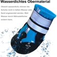 thumbnail image 4 of Pet Paw Protectors, Breathable Mesh Dog Boots With Anti-Slip Soles, Waterproof Paw Protector For Active Dogs, Reflective Strips, 4 Pack, 4 of 6