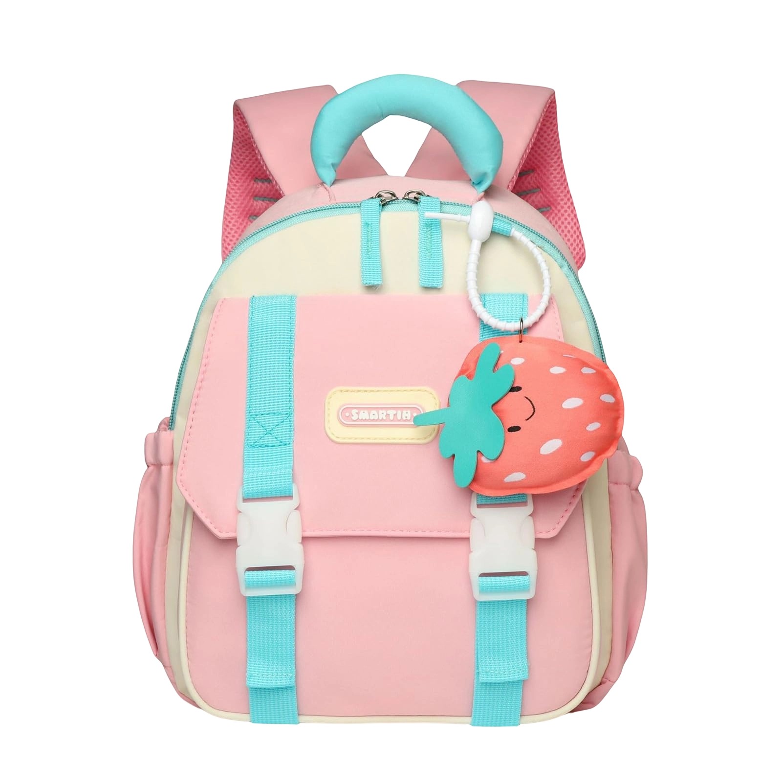 Mochila para niña adolescente colorblock, ligera para escuela, jardín de infantes y viaje, rosa, talla única 2