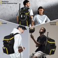 thumbnail image 2 of Bolsa para Equipamiento Deportivo GRANDUP Bolsa de Béisbol 50x34x22 cm Negra, 2 of 7