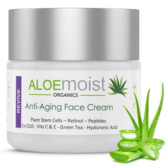 Advanced Retinol Cream for Face | Revive Anti Aging Face Cream for Women & Men - Topical Retinoid Wrinkle Repair Day or Night Moisturizer – Organic Retino
