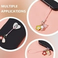 thumbnail image 4 of 12Pcs 3 Styles Type-C Dust Plug Charm 1.3~3.3 Inch Phone Hook Cherry Blossom Cell Phone Charm Dust Plug Keychain USB C Port Plug Cap Phone Anti-Dust Plugs for DIY, 4 of 6