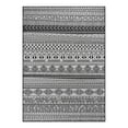 thumbnail image 2 of World Rug Gallery Contemporary Geometric Bohemian Textured Flat Weave Indoor/Outdoor Area Rug - BLACK 5' X 7', 2 of 9