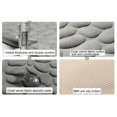 thumbnail image 3 of Super Water Absorbent Memory Foam Bath Mat Cobblestone Bathroom Rugs Machine Washable Bath Rugs 16 x 24 inch, 3 of 9