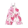 thumbnail image 5 of Zpanxa Girls Shorts Polyester Spandex Print Pattern Sleeveless Overalls with Pockets 11-12 Years, 5 of 5