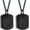 Black-2 pcs, variant on Cremation Jewelry Dog Ashes Necklace for Women Men Pet Dog/Cat Urns for Ashes Cremation Jewelry Memorial Locket Gifts for Human
