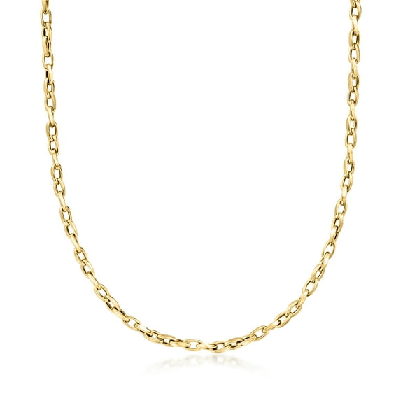 Ross-Simons Italian 18kt Yellow Gold Twisted Cable-Link Necklace, Women's, Adult