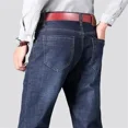 thumbnail image 3 of Pantalones vaqueros para hombre, ropa de trabajo, pantalones vaqueros masculinos, pantalones de moda 2024, alta calidad, originales, clásicos, rectos con bolsillos, nuevos, holgados, 3 of 5